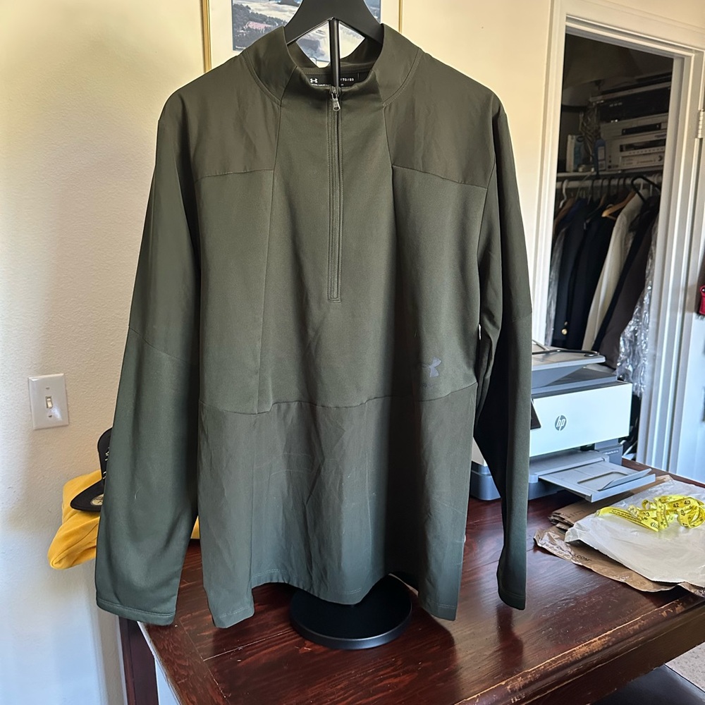 Under Armour Men's Dark Green Half-Zip Jacket
